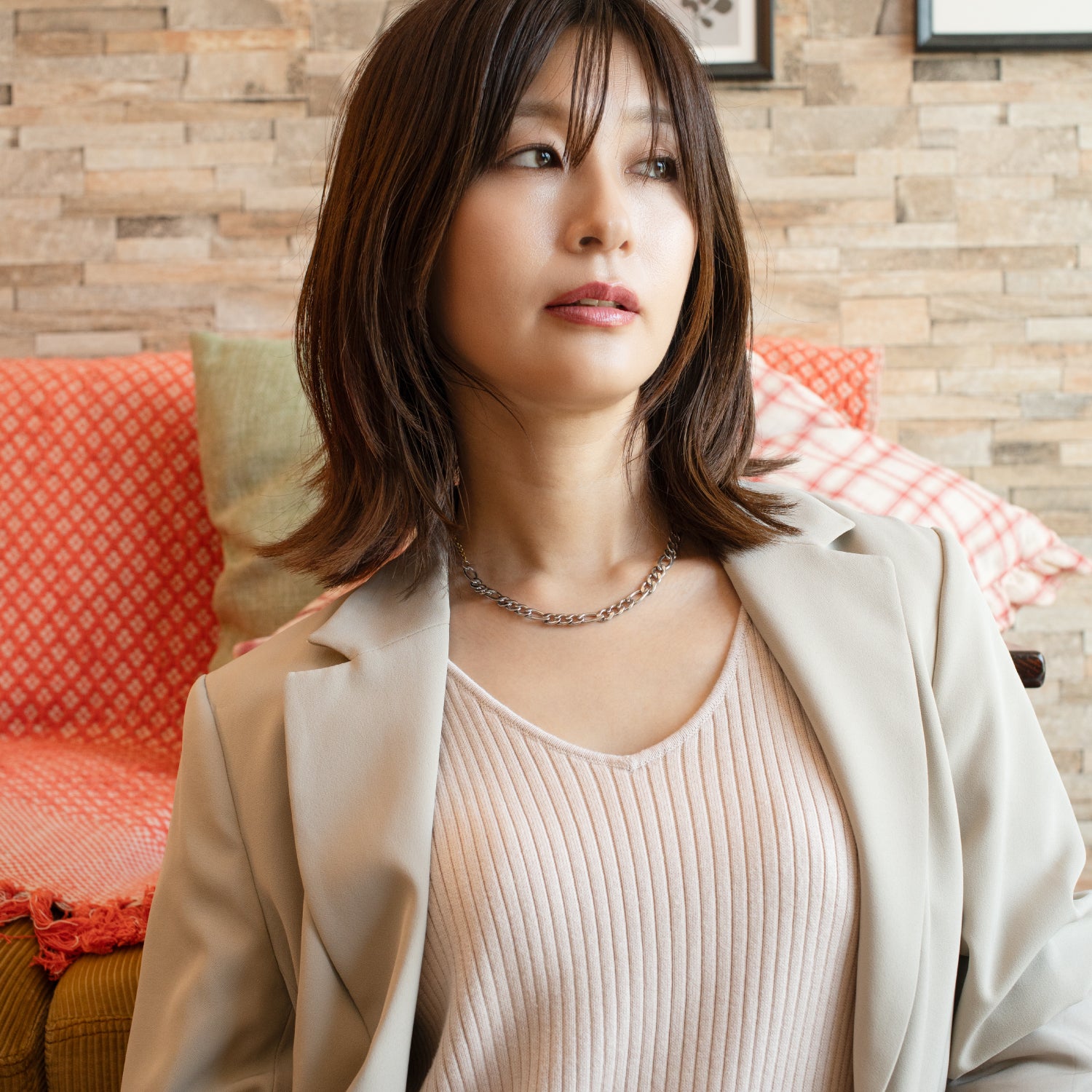 Bicolor Necklace Short