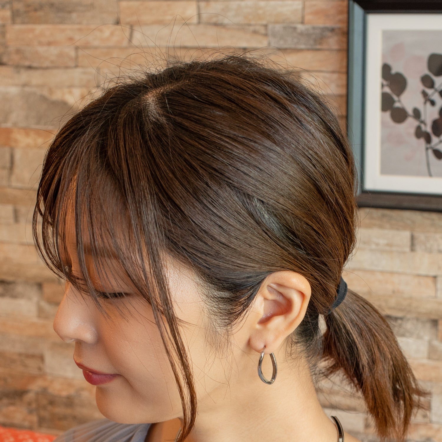 Wave Hoop Earrings Silver