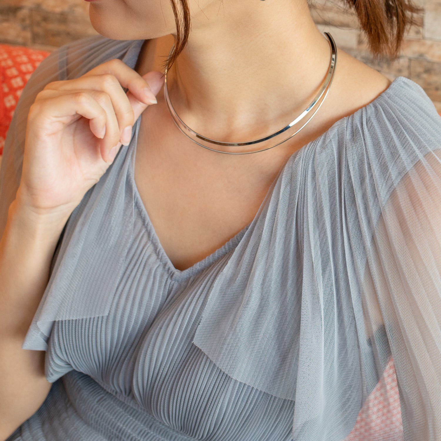 Stainless Steel Choker Silver