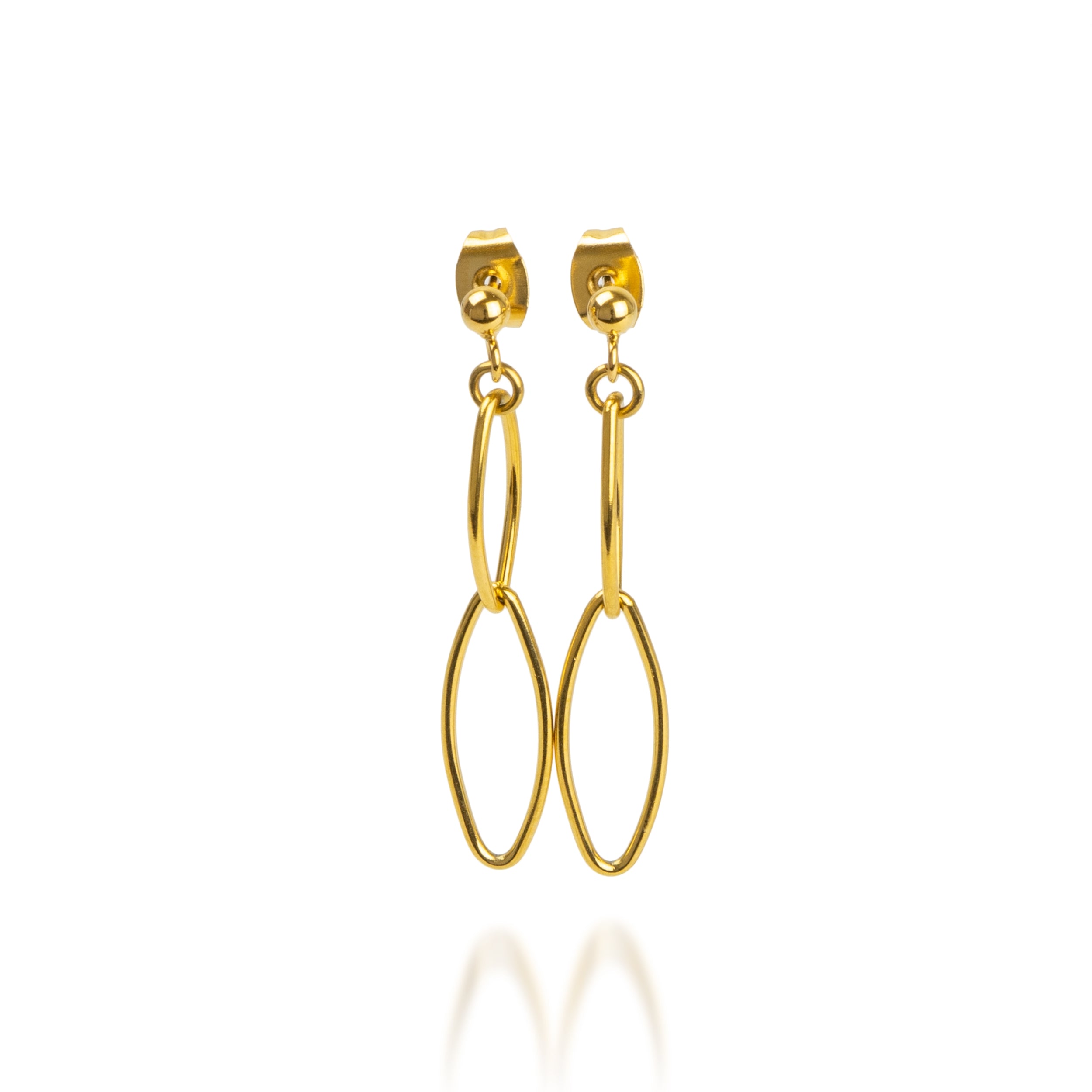Chain Earrings A Gold