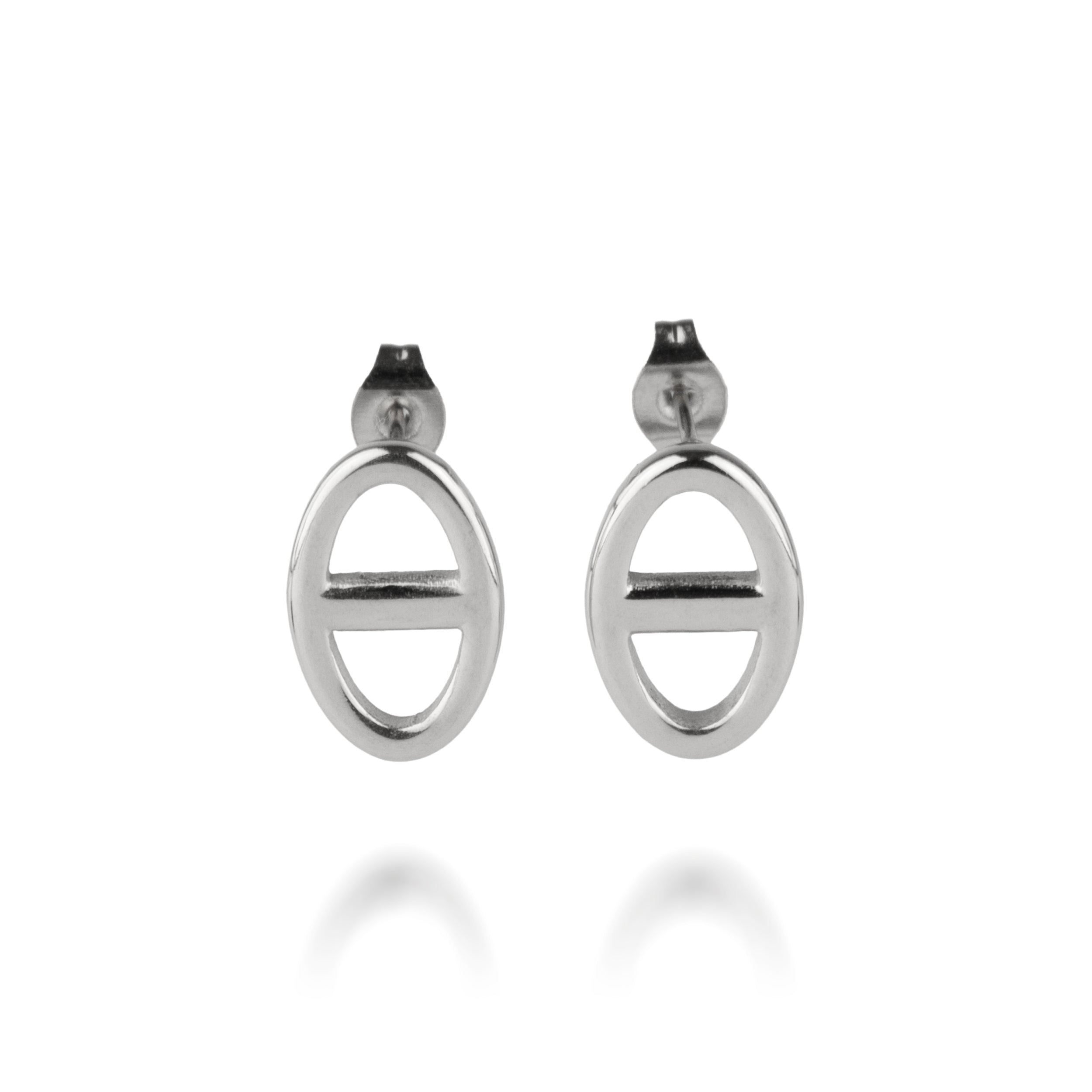 Anchor earrings silver