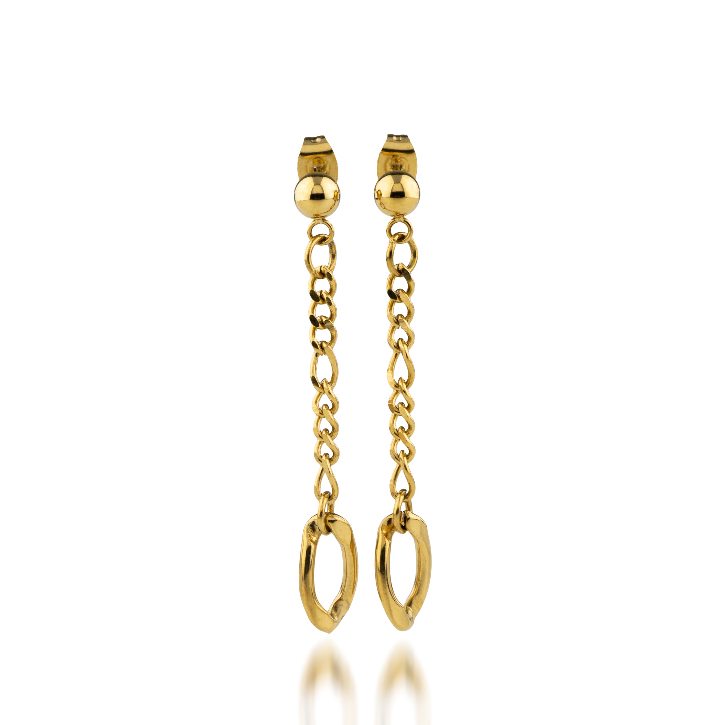 Chain Earrings D Gold