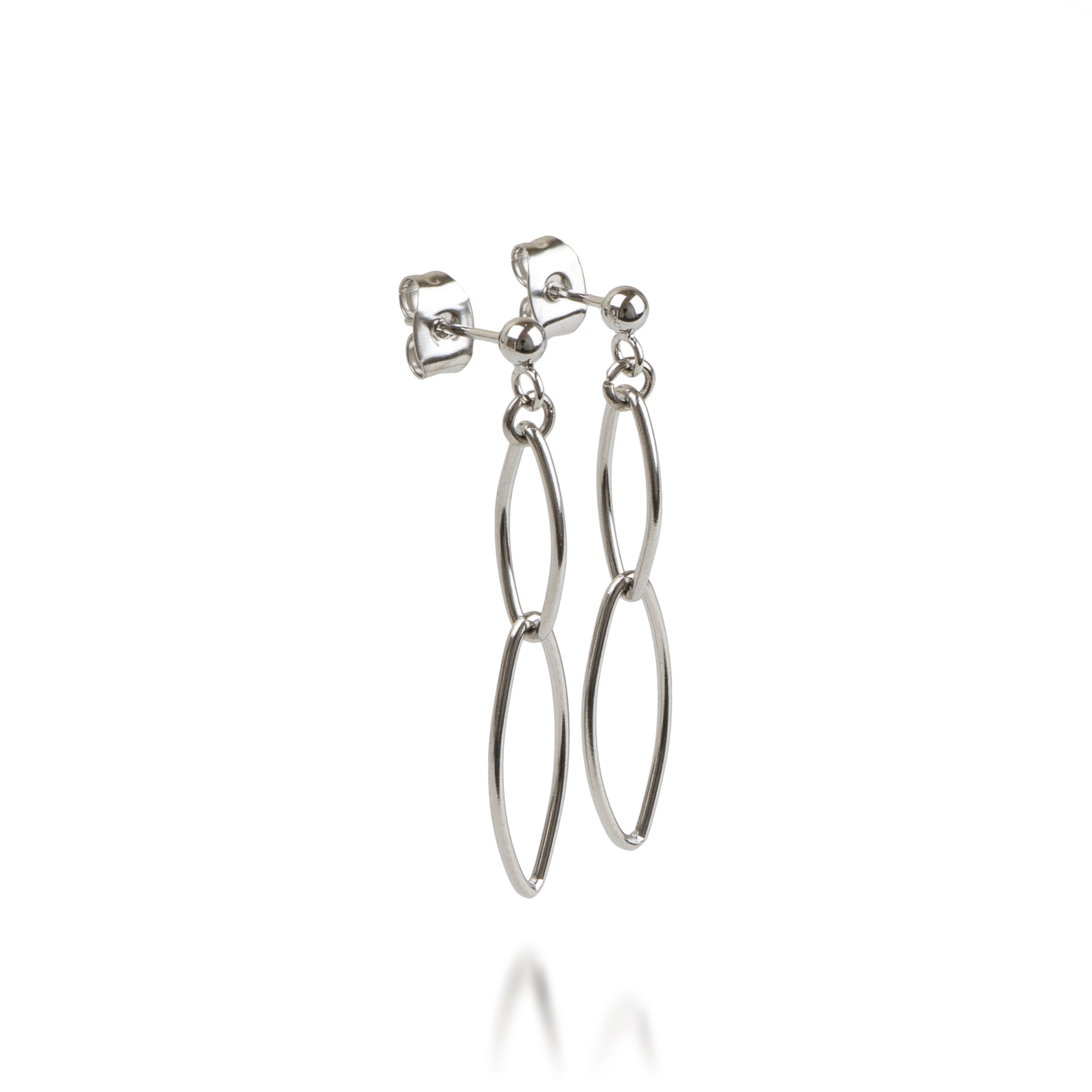 Chain Earrings A Silver
