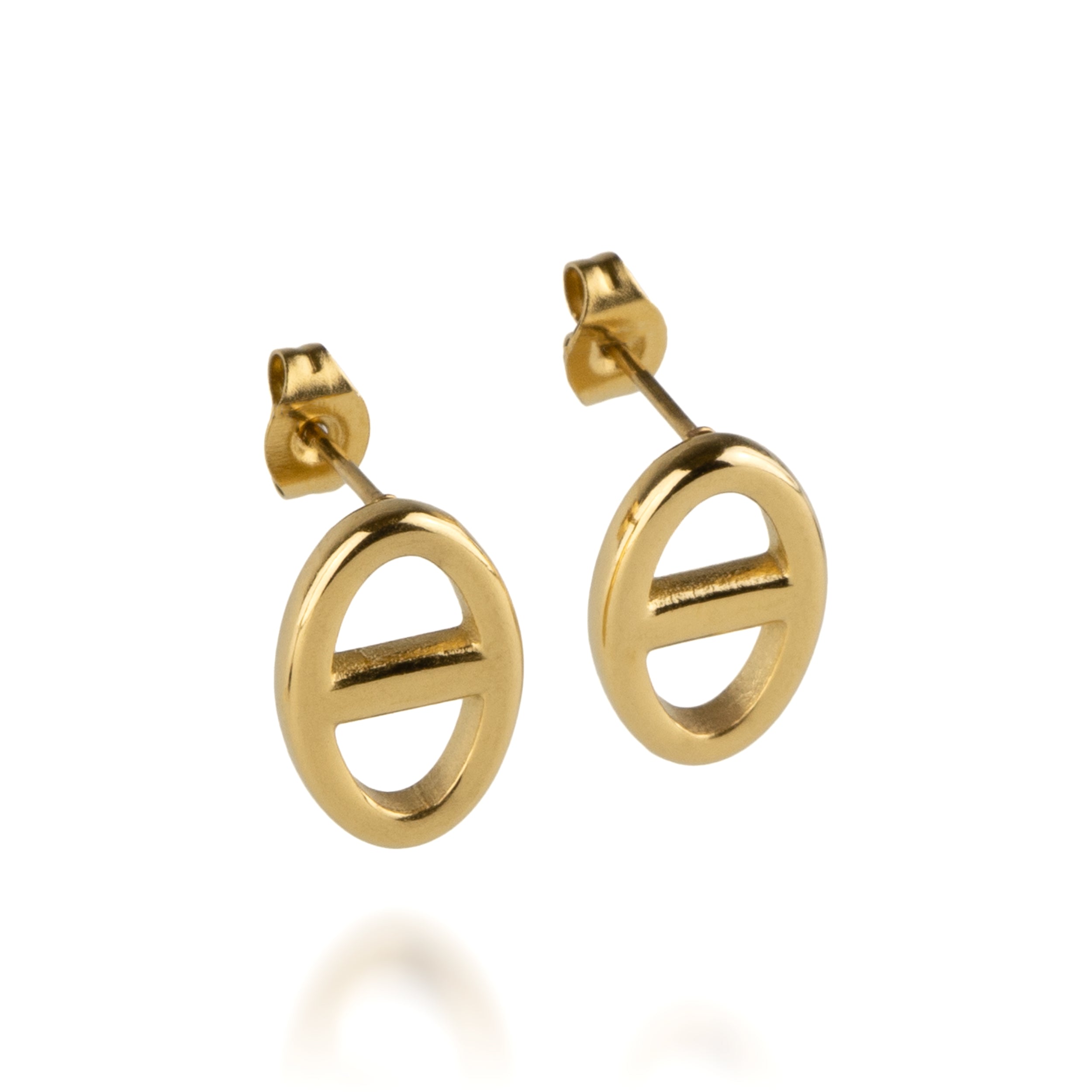Anchor earrings gold