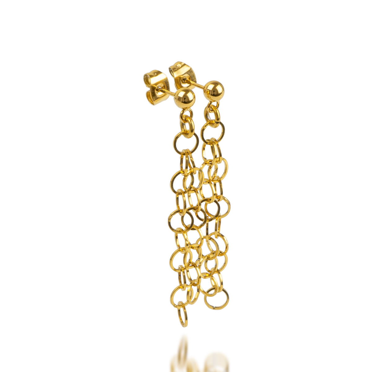 Chain Earrings C Gold