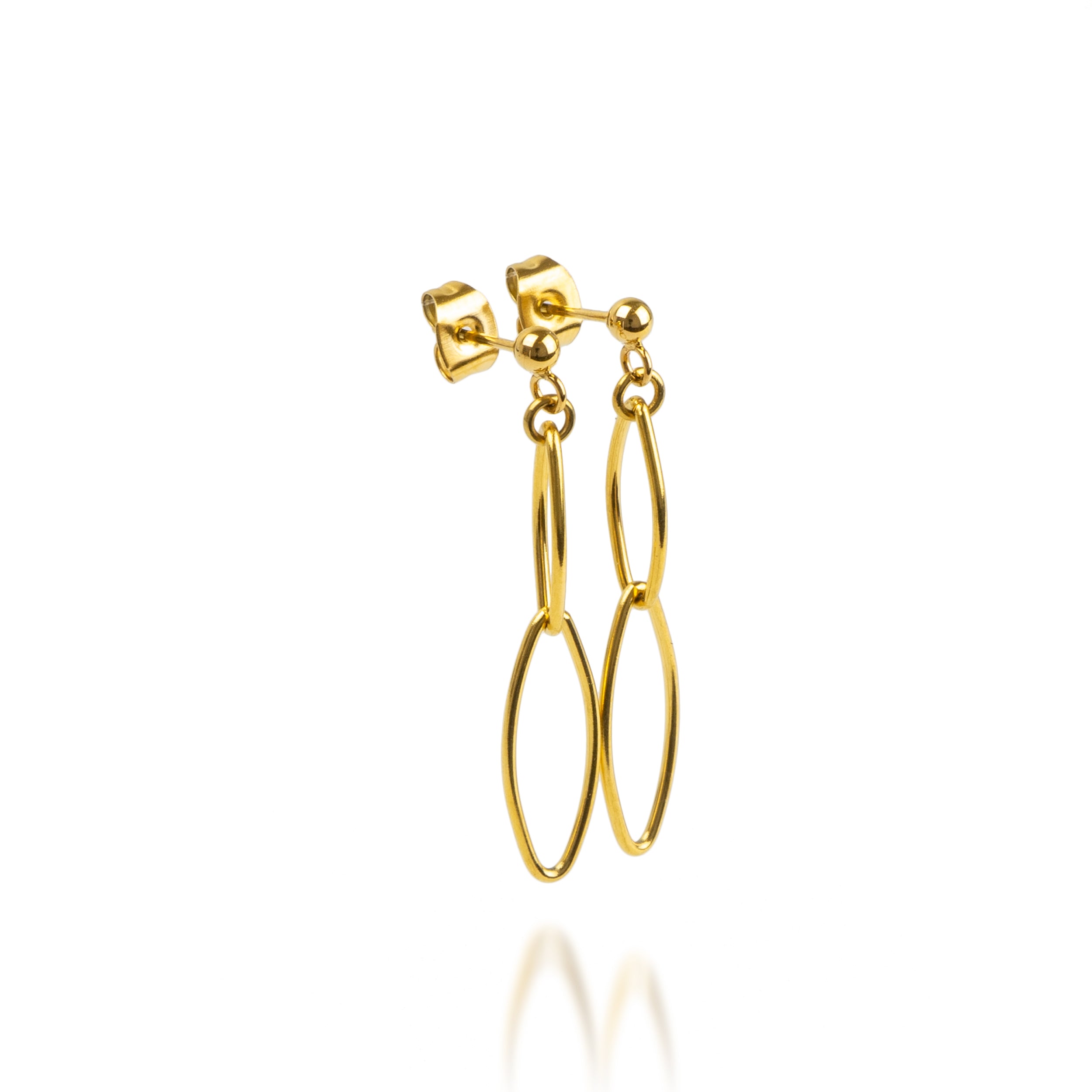 Chain Earrings A Gold