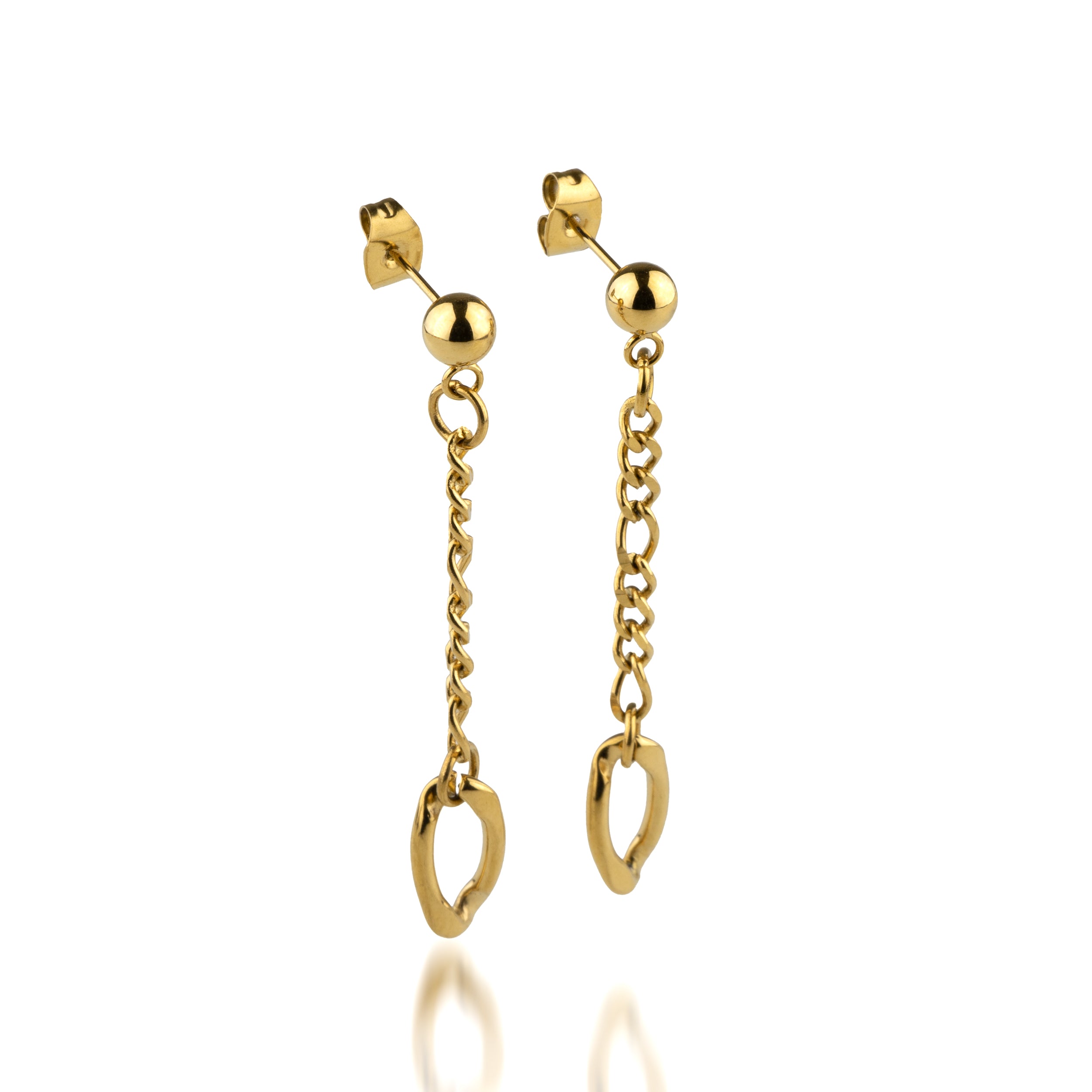 Chain Earrings D Gold