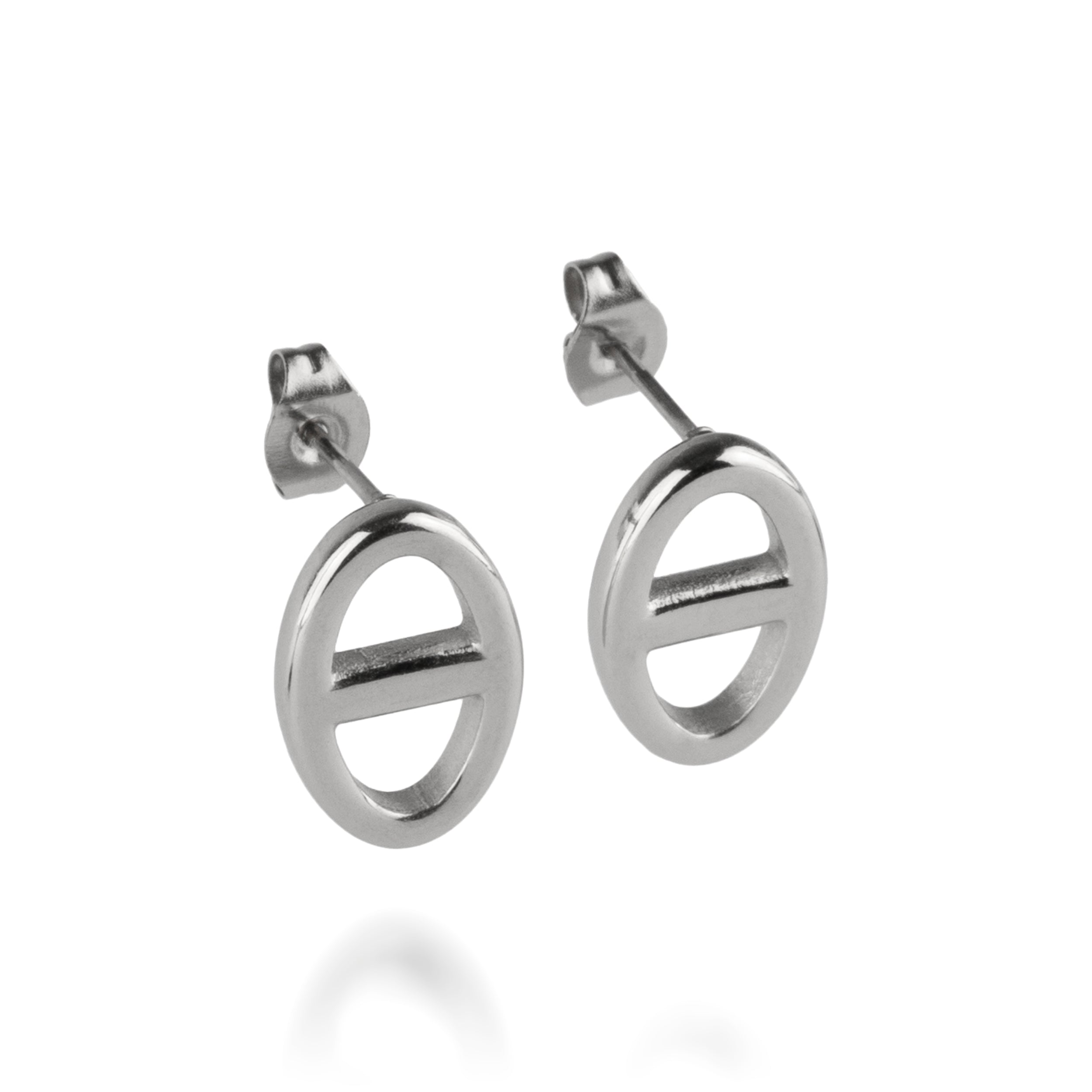 Anchor earrings silver