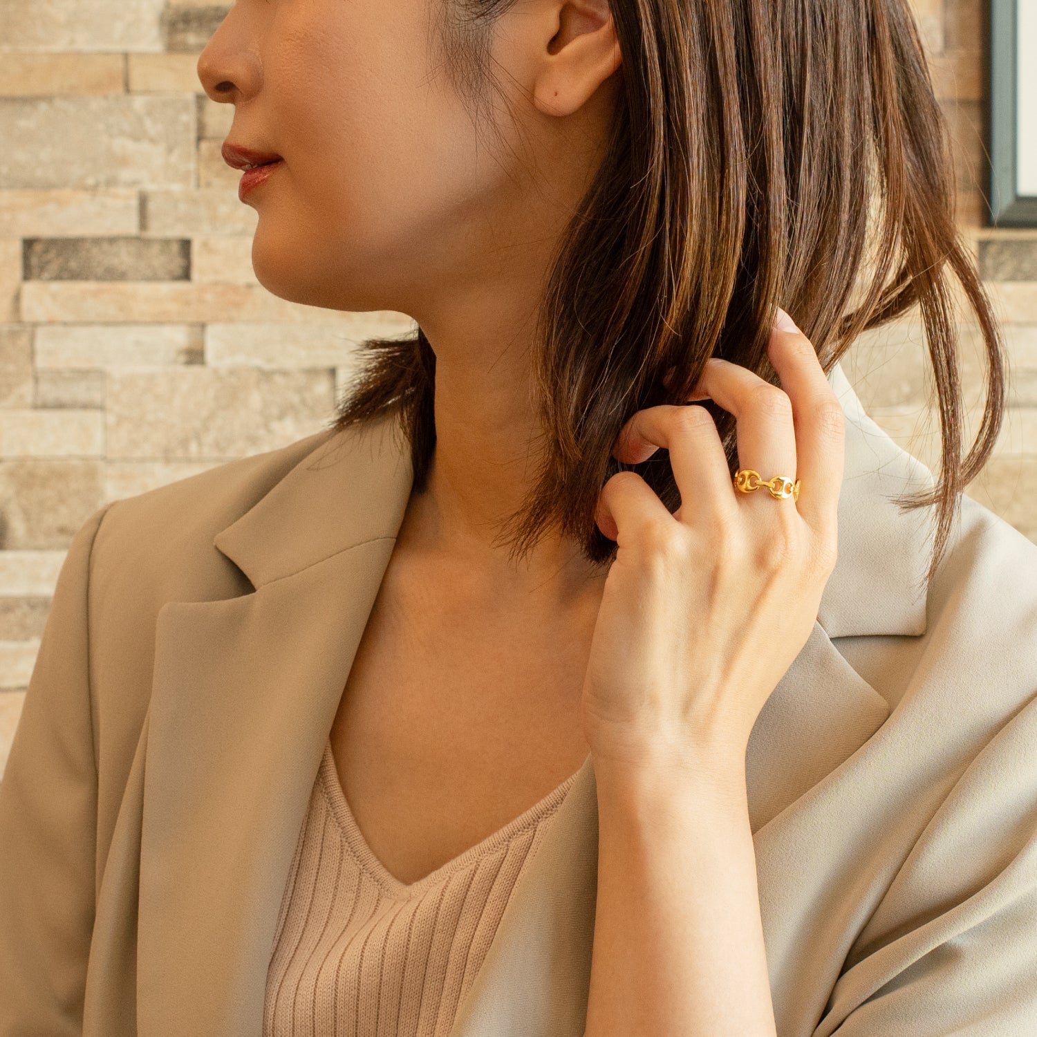 2way Ear Cuff Ring Marine