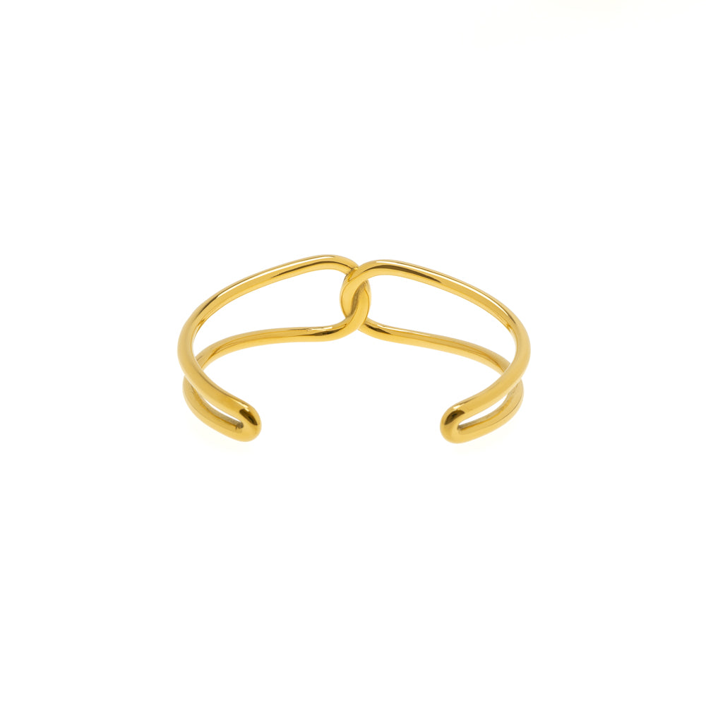 Cross Bangle Gold