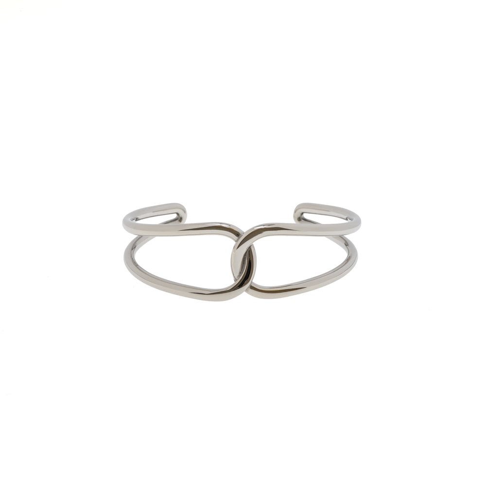 Cross Bangle Silver