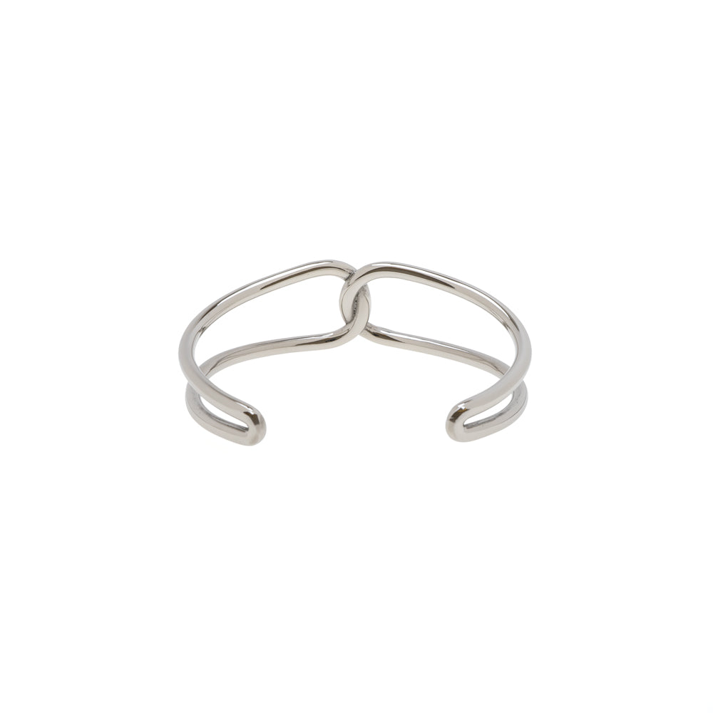 Cross Bangle Silver