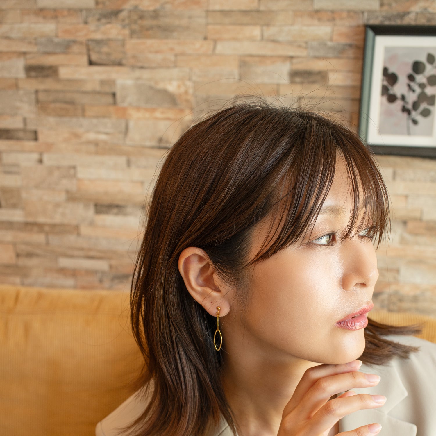 Chain Earrings A Gold