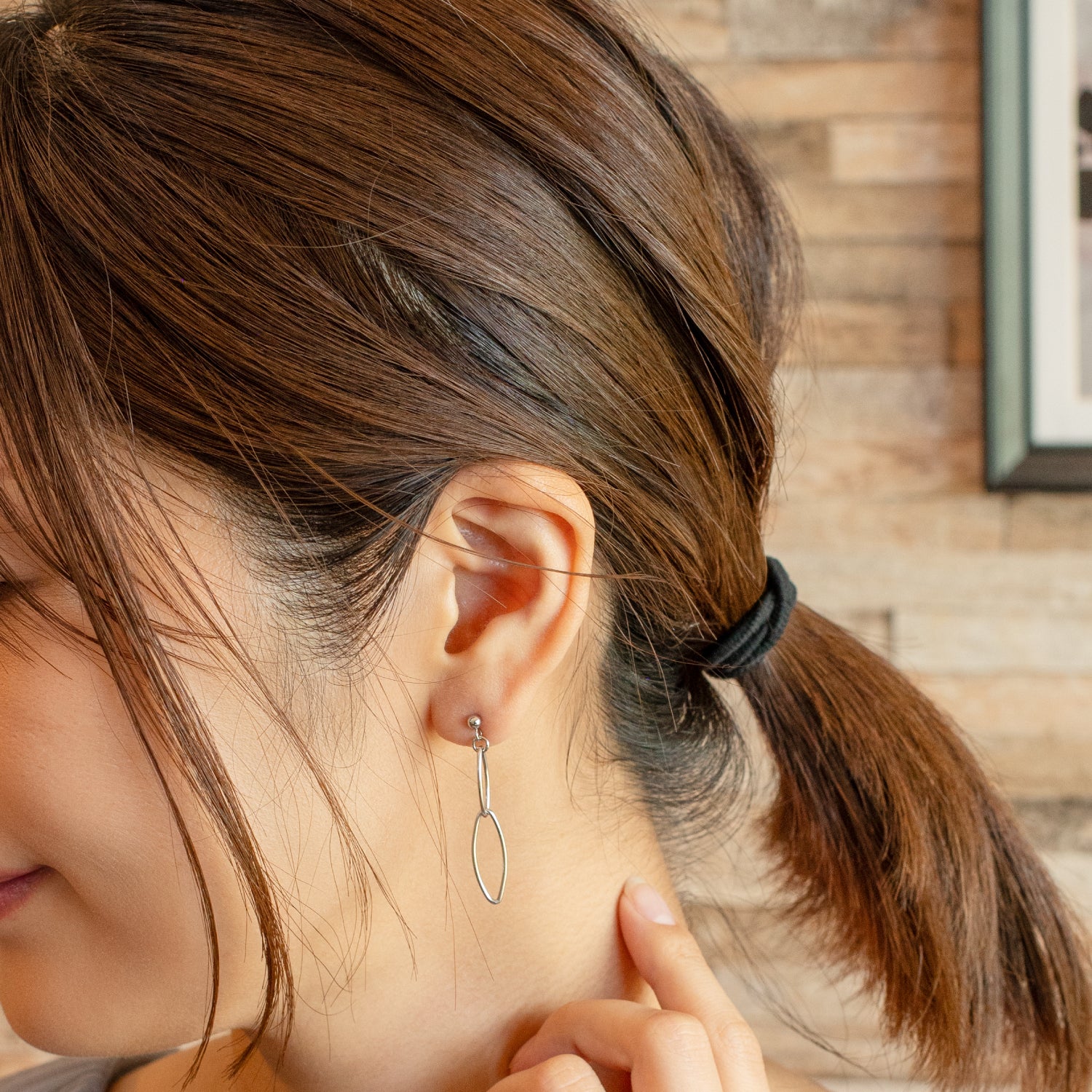 Chain Earrings A Silver