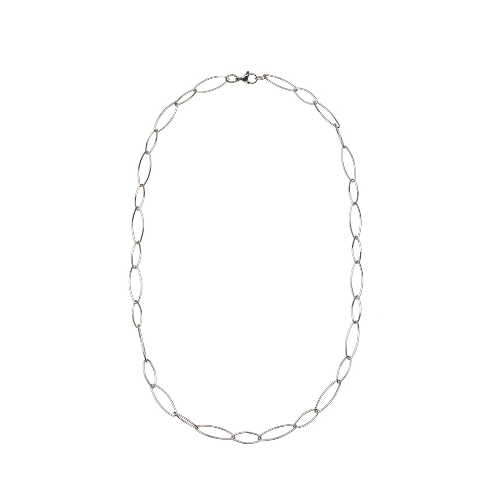 Link Chain Necklace A Silver