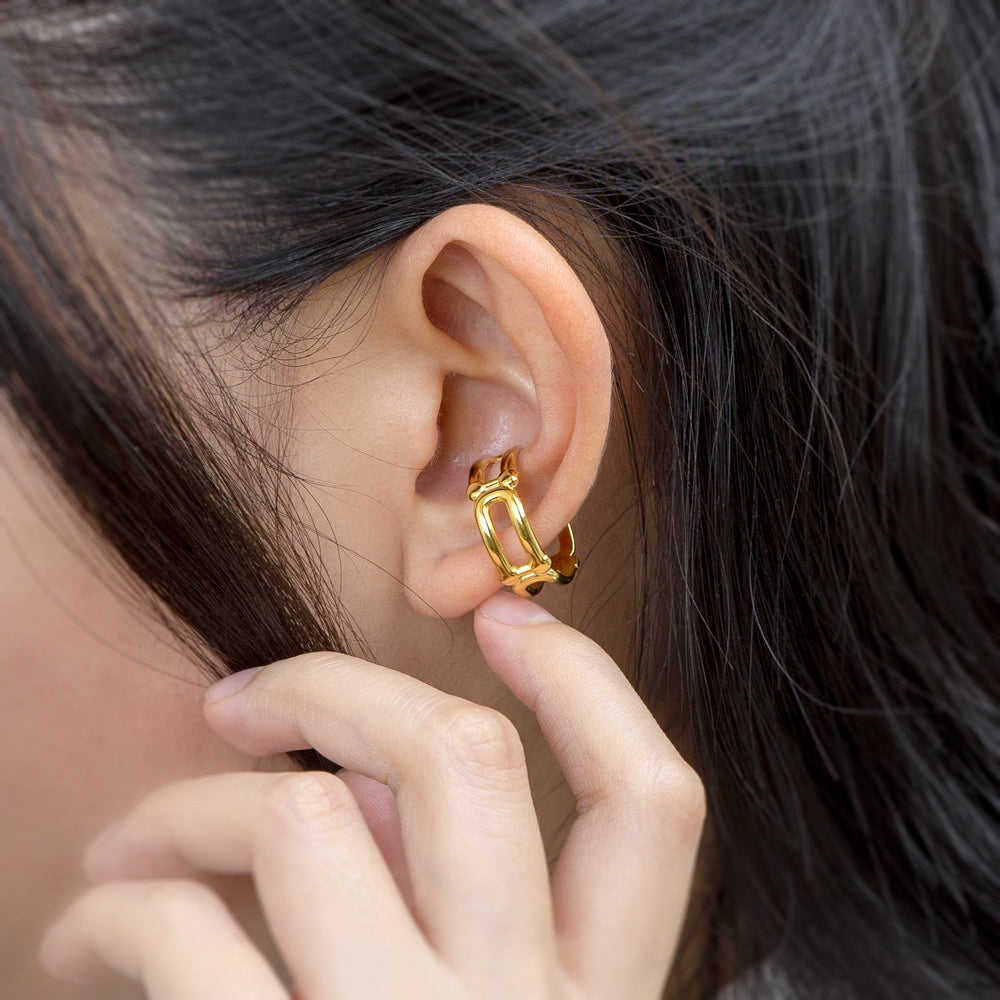 2way ear cuff ring buckle