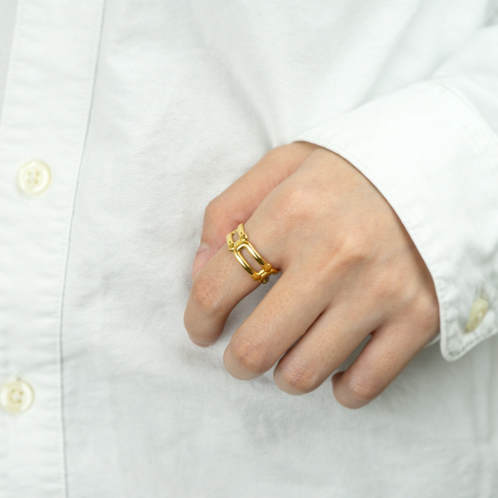 2way ear cuff ring buckle